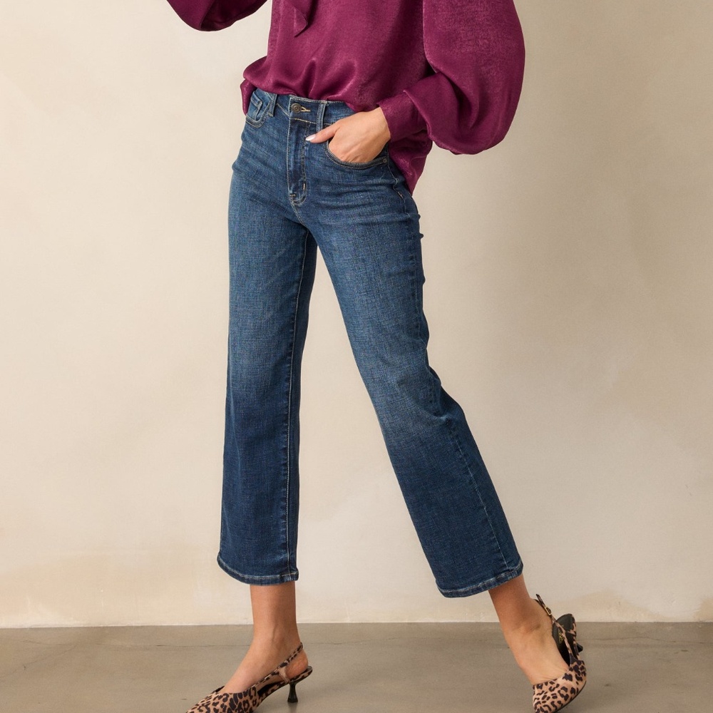 Red Dress Handled It Dark Wash Straight Leg Jeans Size 2626 / Dark Wash